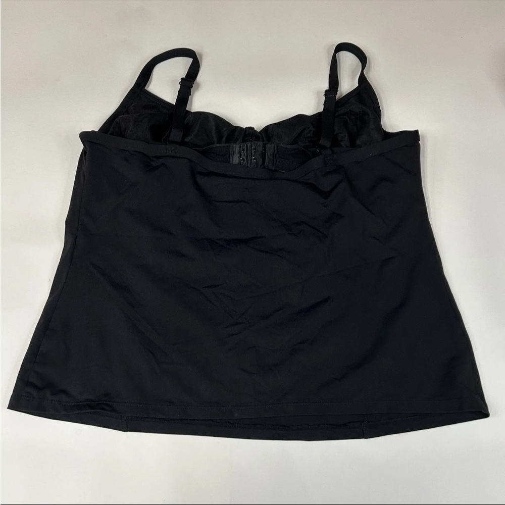 Panache Swim 40F 40DDD Tankini Top Anna SW0501 Black Unlined Underwire #1742 - Picture 3 of 9